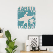 Poster met Santa Cruz Surfer Print (Thuiskantoor)