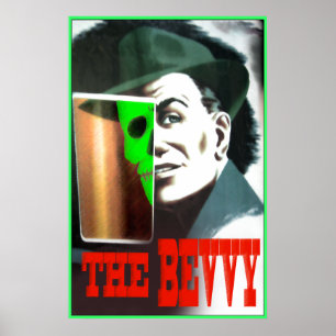 Poster met schuine rand