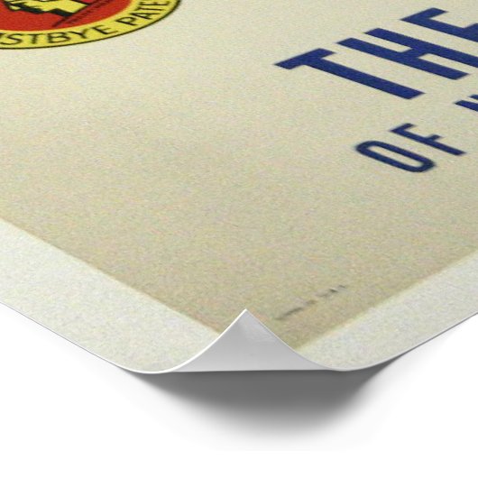 Poster met  Skiing Print (Hoek)