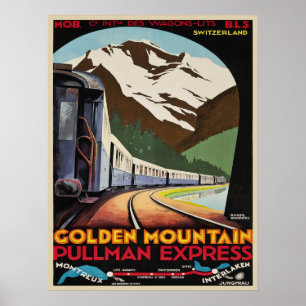 Poster met skiresorts Print