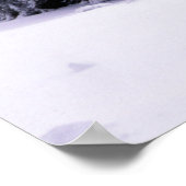 Poster met sneeuwbedekking (Hoek)