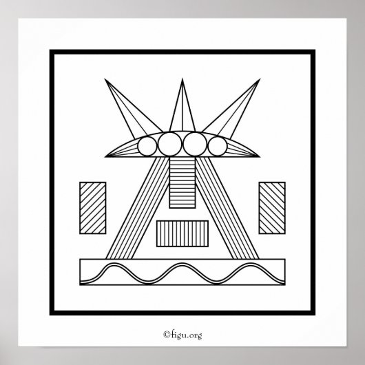 Poster met symbool voor vrouw/Vrouw (Voorkant)