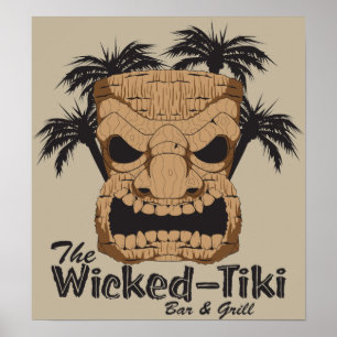 Poster met Tiki Bar