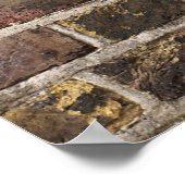 Poster met twee gele straten (Hoek)