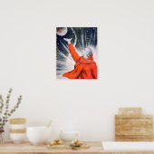 Poster met  USSR Propaganda Print (Keuken)