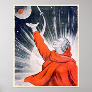 Poster met USSR Propaganda Print