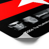 Poster met vlag bedekte motoren (Hoek)