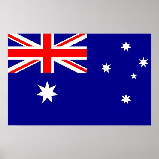 Poster met vlag van Australië (Voorkant)