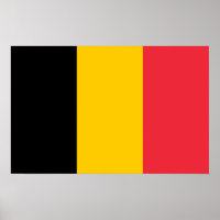 Poster met vlag van België