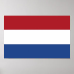 Poster met vlag van Nederland