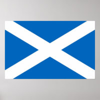 Poster met vlag van Schotland