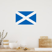 Poster met vlag van Schotland (Keuken)