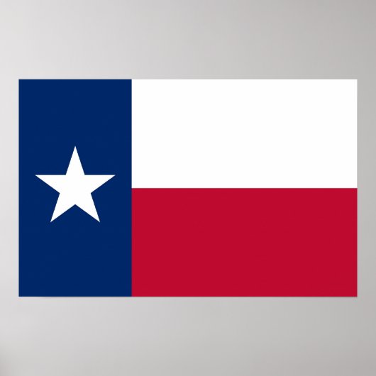 Poster met vlag van Texas, VS (Voorkant)