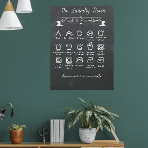 Poster met wasruimte procedures handleiding