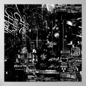 Poster met witte grijs (Voorkant)