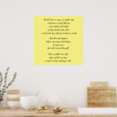 POSTER met WOORDEN VAN WISHEID (Keuken)