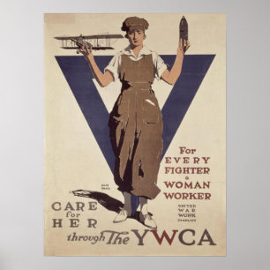 Poster met WWII Propaganda Poster Print