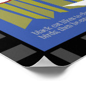 Poster met zwarte kat (Hoek)