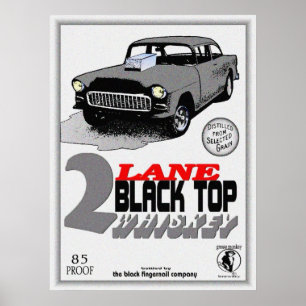 poster met zwarte lane top whiskey