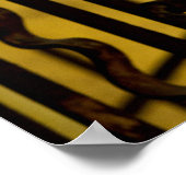 Poster Métal Abstrait (Coin)