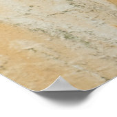 Poster Métal blanc rouillé : surface texturée (Coin)