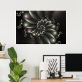 Poster Métal Julia Fractal (Bureau à domicile)