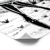 Poster Métal noir (Coin)