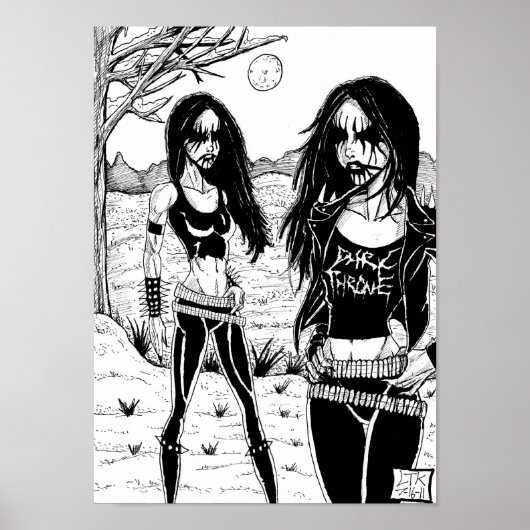 Poster Métal noir (Devant)