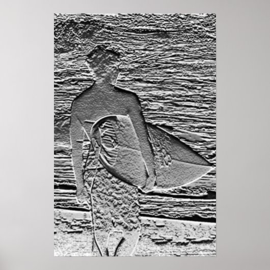 Poster Métal surf (Devant)