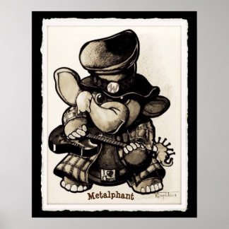 Poster métallique en métal - différentes tailles e