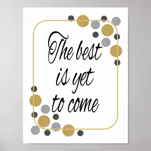 Poster Métallique Le meilleur est à venir (Devant)