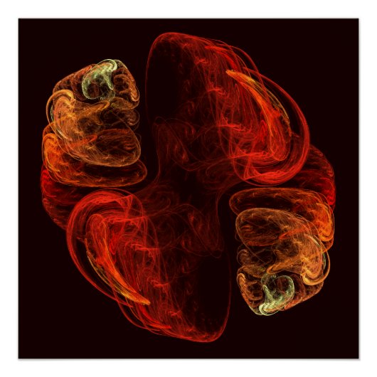 Poster Métamorphose Art Abstrait (Devant)