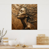 Poster « Métamorphose de la lumière » – Un portrait surré (Cuisine)