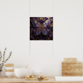 Poster Métamorphose mystique - Papillon 3D Art Moderne (Cuisine)