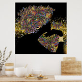 Poster MÉTAMORPHOSE Papillon Dame (Cuisine)