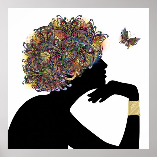 Poster MÉTAMORPHOSE Papillon Dame (Devant)