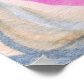 Poster Métamorphose Rainbow Woman Aquarelle Peinture (Coin)