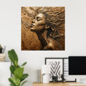 Poster “Metamorphosis of Light” – A Surreal Portrait (Bureau à domicile)