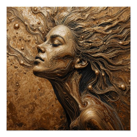 Poster “Metamorphosis of Light” – A Surreal Portrait (Devant)