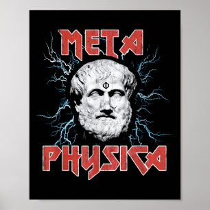 Poster Metaphysica Aristote Métaphysique du début grec Ph