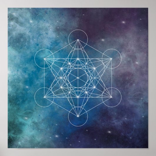 Poster Métatron, chakra, zen, géométrie sacrée, ange (Devant)