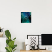 Poster Metatron, chakra, zen, géométrique sacrée, ange, é (Bureau à domicile)