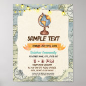 Poster Mete World globe thème flyer (Devant)