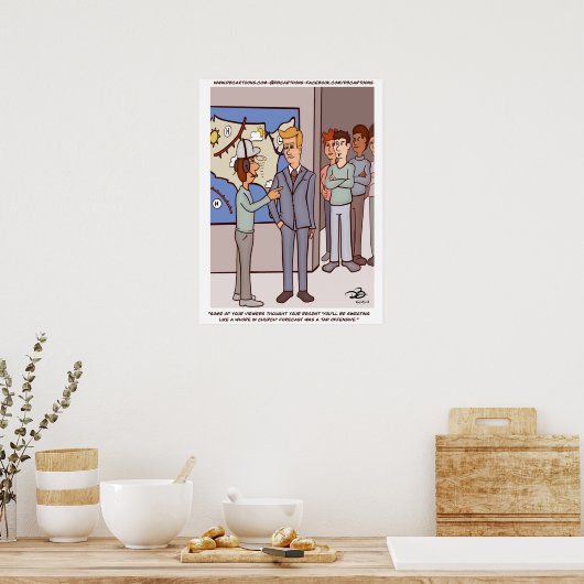 Poster Météo annoncée (Cuisine)