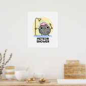 Poster Meteor Douche Funny Science Pun (Cuisine)