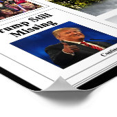 Poster Meteor géant Slams DC - Funny Anti Trump Fake News (Coin)