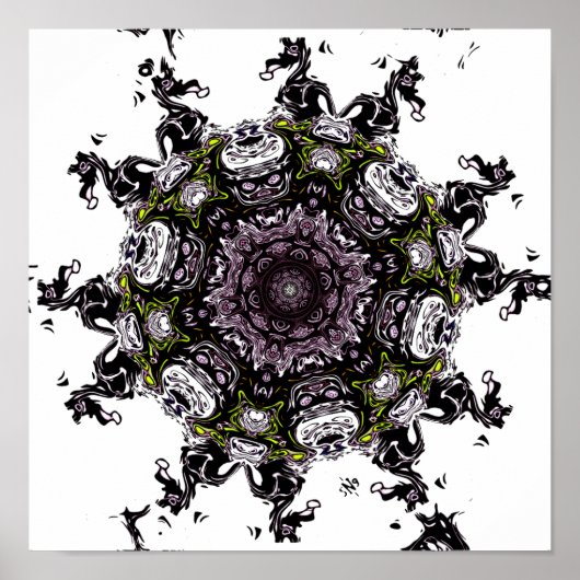 Poster Météor monstre vivant v2 - motifs (Devant)