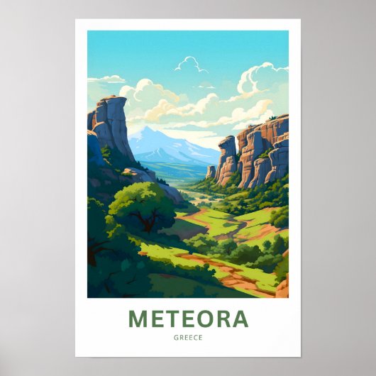 Poster Meteora Grèce Imprimer (Devant)