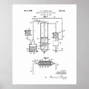 Poster Méthode de brevet de whisky artificiellement agin
