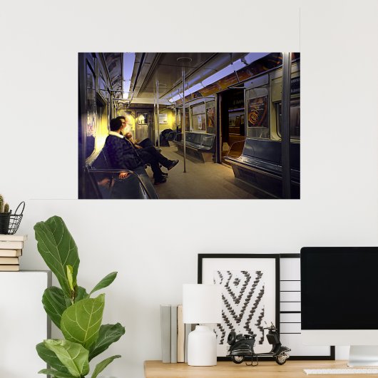 Poster Métro (Bureau à domicile)